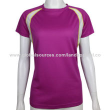 Moisture wicking T-shirts, stretchable, cover stitched