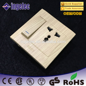 1 gang switch and three pin socket, electrical 3 pin socket, electric switch and socket