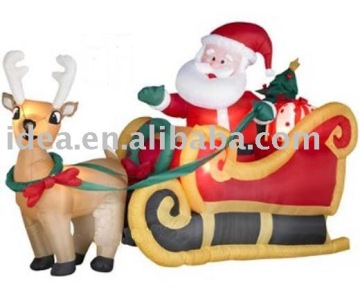 Animated Santa Sled Reindeer