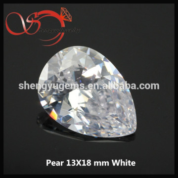 cubic zirconia white fashion pear shape cubic zirconia jewelry bulk