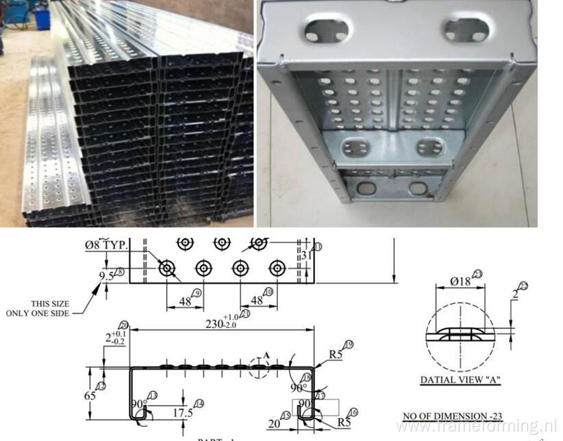 Scaffold catwalk panel/scaffold decking roll forming machine