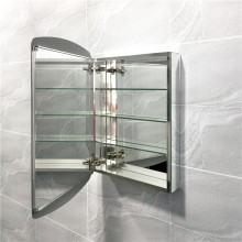 Arched Design Wall mount Aluminium Mirror Cabinet