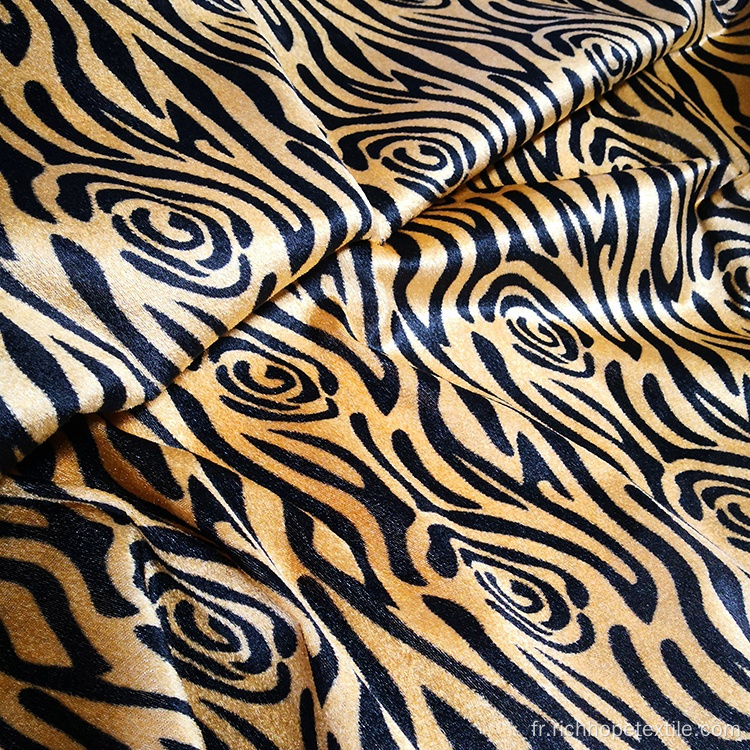 Tissu de canapé d&#39;angle en velours imprimé tricoté en chaîne