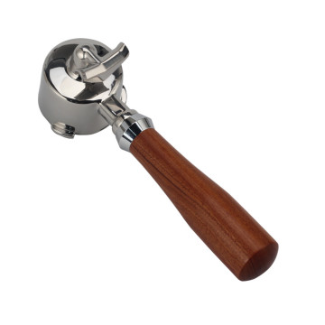 58mm Three-ear Stainless Steel Portafilter with Wood Handle