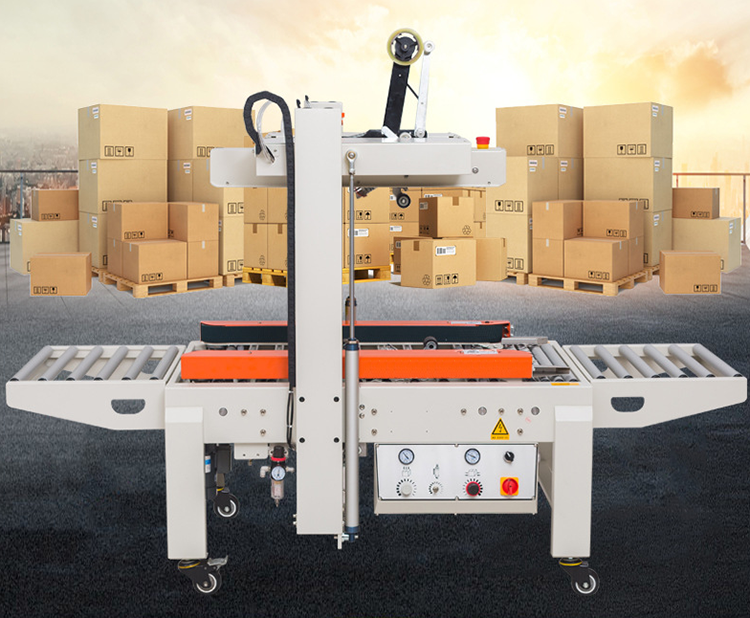 Semi-auto carton sealer machine use for sealing carton box/Easy operation carton sealer machine with adhesive tape packing