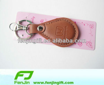 embossed leather keychain leather