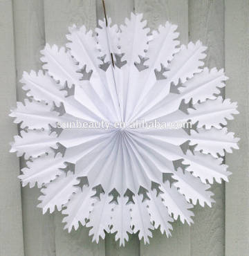 Christmas decoration paper fan Decoration