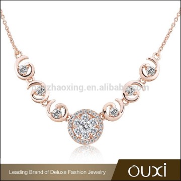 Wholesale cheap price fashion wintersweet zircon pendant fashion jewelry necklace