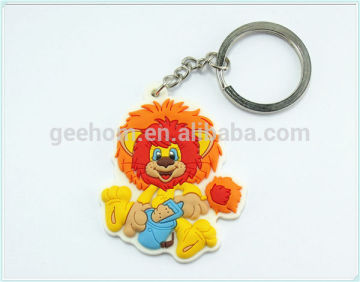 promotion mascot 3D cute animal Pvc Keychains gifts