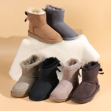Wholesale Short Fluffy Fur Snow Boots for Women and Girls