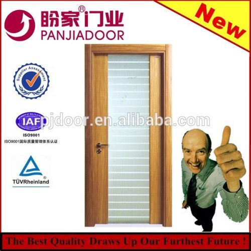 Frosted glass Wooden door PJ-15-102 with ISO.CE