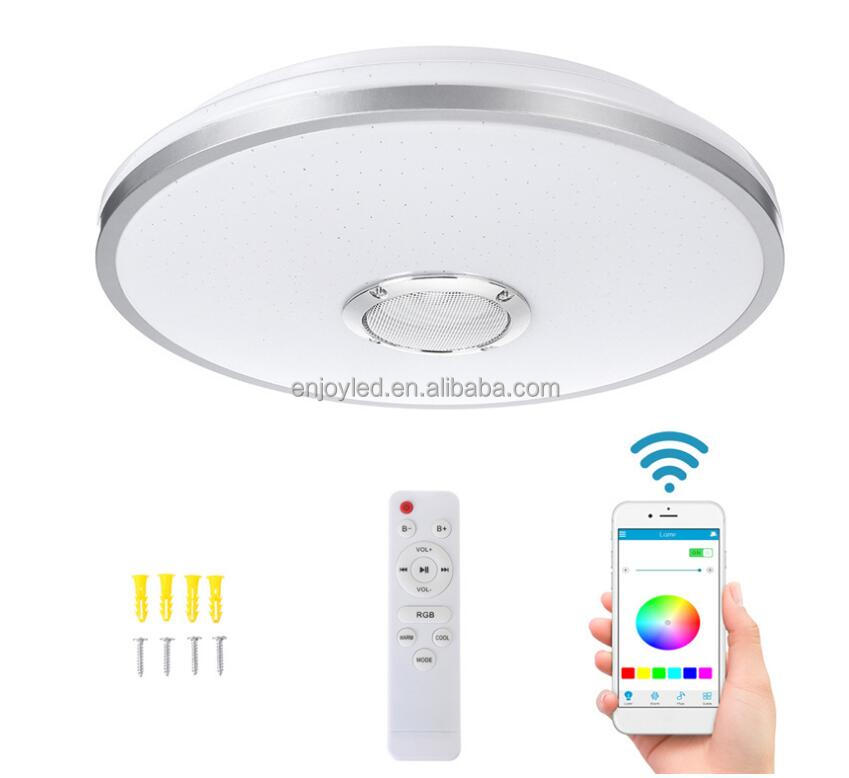 30 / 33cm intelligent BT music lamp app modern simple children's room study bedroom balcony led ceiling lamp