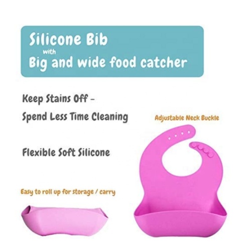 Ensemble d&#39;alimentation en silicone pour bébé, 3 pièces