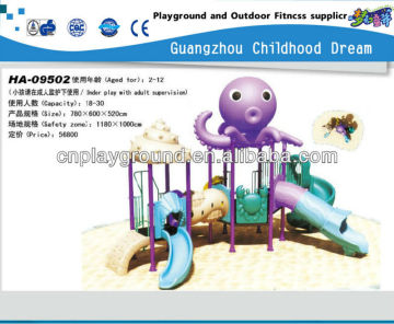 (HA-09502)Garden Playset /Garden Play Structure /Children Playground /Octupus Kids Plastic Outdoor Playground Slide