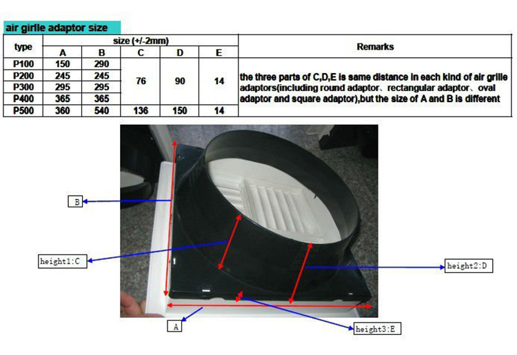 Plastic ABS diffuser central air-conditioning louver ventilation square diffuser air outlet