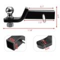 2 &quot;적재 된 Ball Mount Hitch 리시버 트레일러