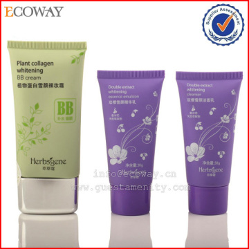 High class BB cream tube with sliver plating cap