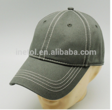 Custom wholesale new adult hats plain denim 6-panel curved cotton twill baseball caps hats