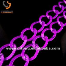 purple color ornament aluminum chain