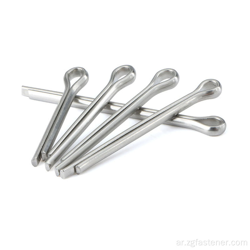 دبابيس زنبركية ملفوفة متريّة DIN Standard Spring Split Cotter Pin GB 91 / DIN 94