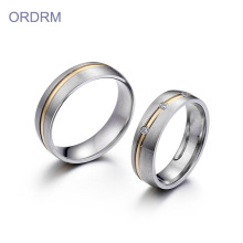 Stainless Steel Couple Ring Set For Valentine's Day