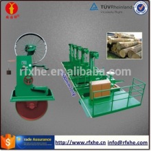 Vertical wood log saw