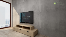 Light Wenge TV Stand 3 Drawers CD Rack
