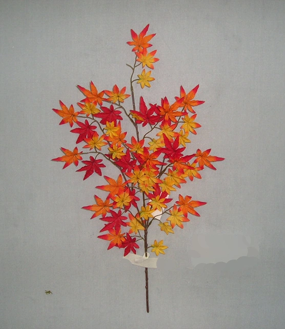 Autumn Maple Tree Leaf Artificial Flower Plant for Home Garden Decoration (19345)