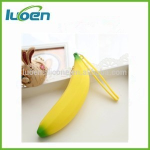 Silicone banana pouch key bag coin bag