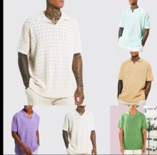 Summer High-Quality Men's Sweater Polo Golf Shirts