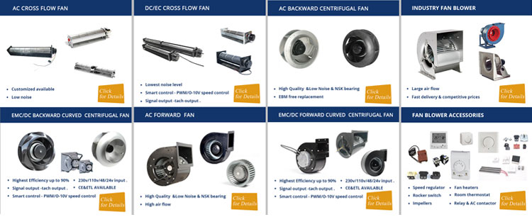 CE certificate external rotor motors Efficient and energy saving ventilation and cooling equipment axial fan