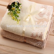 terry 100%cotton laced towel