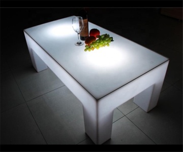 Interactive LED Light Bar Coffee Tables for Outdoor Garden Events