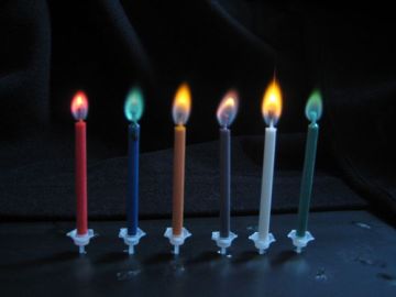 color flame candle----- party candle