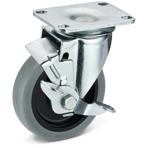 TPR Movable Side Brake Casters