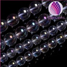 6mm round AB clear quartz beads gemstone loose beads