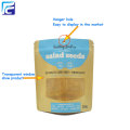 Resealable Zipper Kraft Paper Food Packaging Bags