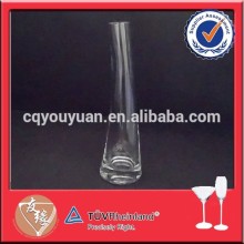 High clear small glass vase for flower arrangements