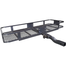 Folding Hitch Mount Cargo Carrier Basket 60" X 20" X 6", Hauling Weight Capacity of 500 Lbs hitch cargo carriers