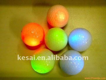 LED flashing golf ball, noctilucent golf ball ,LED golf flashing ball