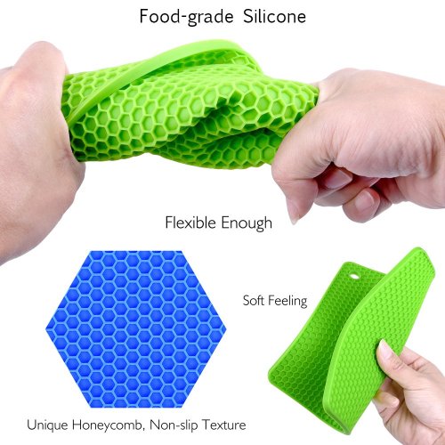 Silicone Pot Holders Silicone Trivets Multi-Purpose Hot Pads