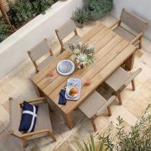 Teak Wood Waterproof Patio Dining Table