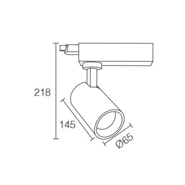 LEDER Energy Star Bijelo 20W LED svjetlo na stazi