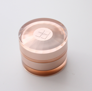Acrylic cosmetic makeup organizer plastic cream jars