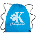 Back to school nylon drawstring school bag