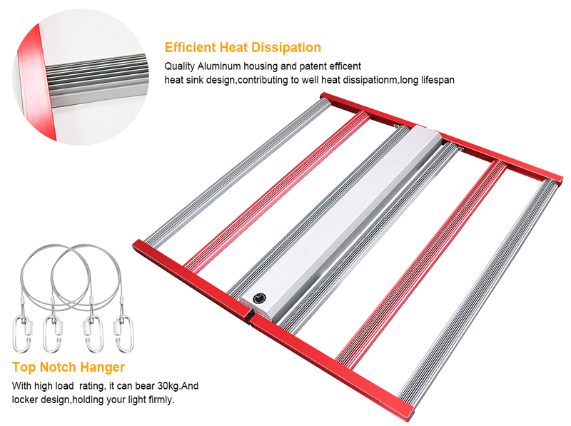 Aglex schakelbare 700W volledige spectrum LED -kweeklichten