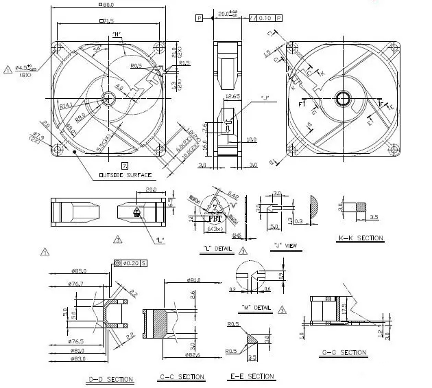 Laptop Fan Housing Plastic Injection Mold