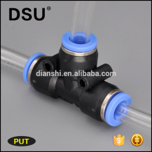 4mm,6mm.8mm.10mm.12mm.14mm.16mm and inch size plastic material pneumatic fitting Union Type and Tee connector /union Tee