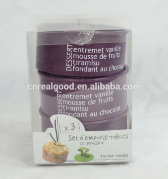 56107 3pcs plastic sandwich presser mould