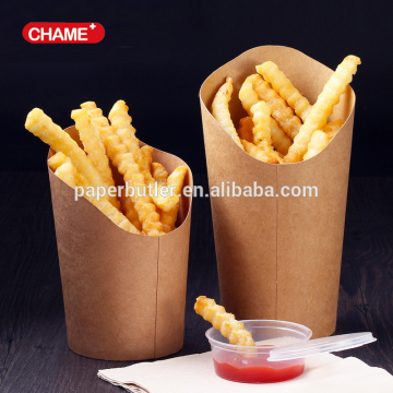Disposable potato chip scoops french fries kraft paper chip boxes